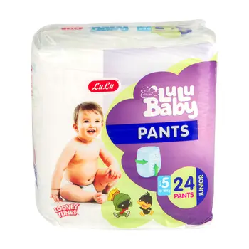 Lulu Baby Diaper Pants Size 5 Junior 24 Pieces