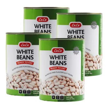LuLu Ready-to-Eat White Beans 4x400g