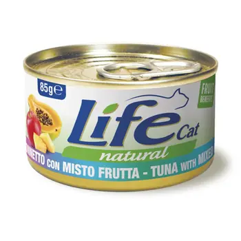 Life Cat Natural Tuna with Mixed Fruits 24x85g