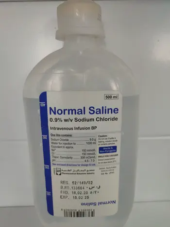 Normal Saline 0.9% IV Infusion 500ml