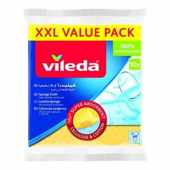Vileda Biodegradable Sponge Cloth 10 Pcs