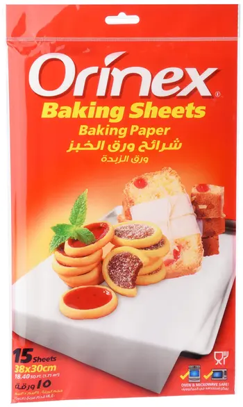 Orinex Baking Sheets Paper 15 Pack
