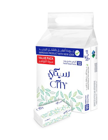 سيتي مناديل وجه أكياس 10قطع