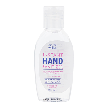 Whites Fragrance-Free Hand Sanitizer Gel 50ml