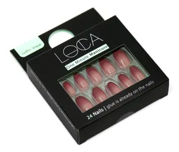 Loca One Minute Manicure Coffin Shape Nails 24 Pieces