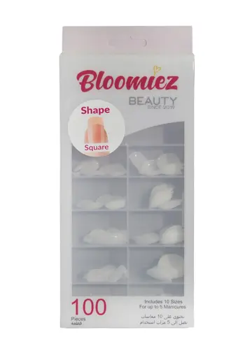 بلومينج نيلز مربعة 02 شفاف 100قطعة