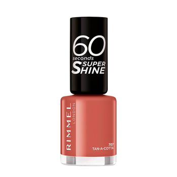 Rimmel London 60 Seconds Super Shine Nail Polish Tan-A-Cotta 8Ml