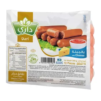 Dari Chicken Franks with Cheese 340g