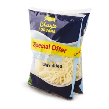 Forsana Mozarella Shredded Cheese 2x200g