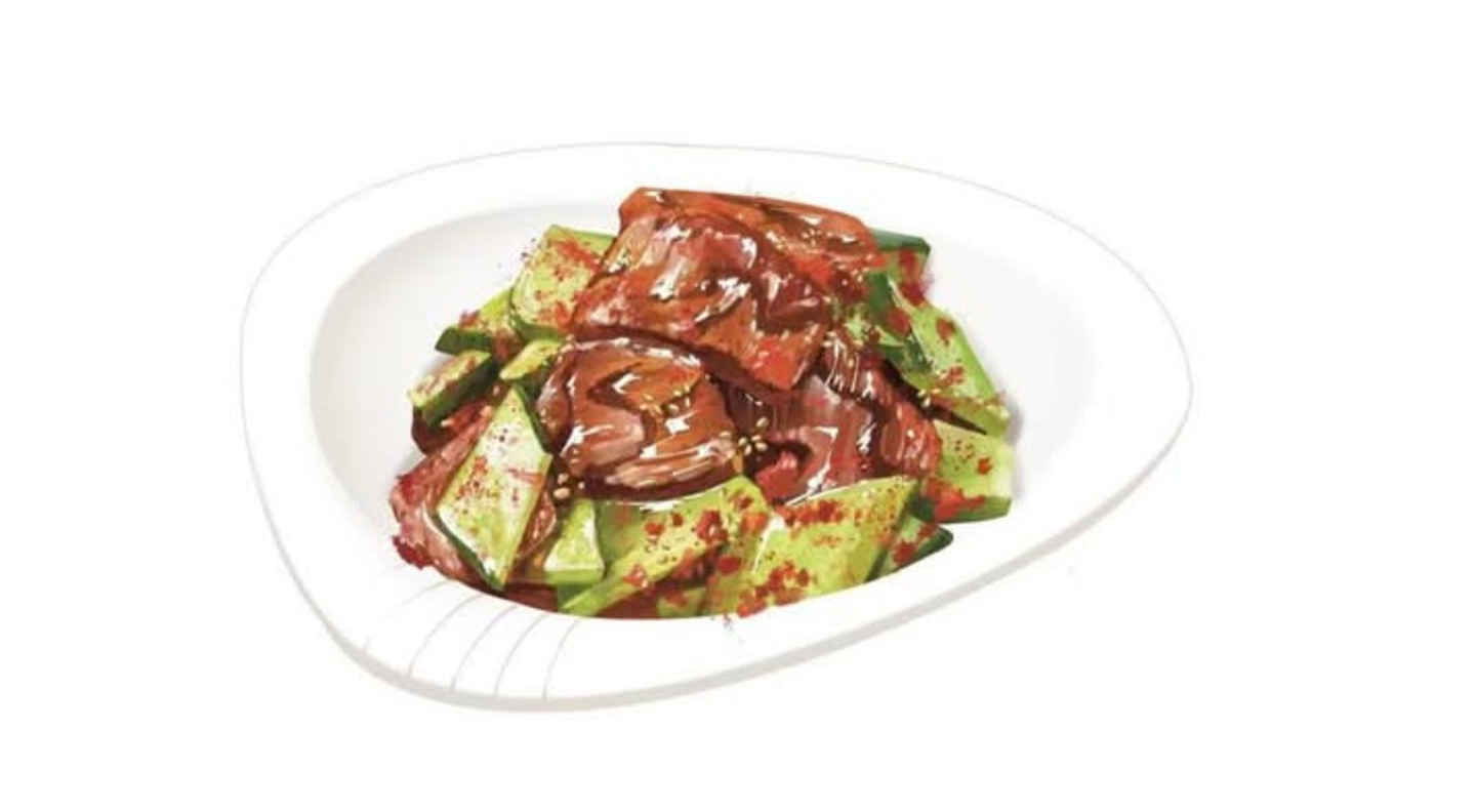 Beef Cucumber Slice Salad