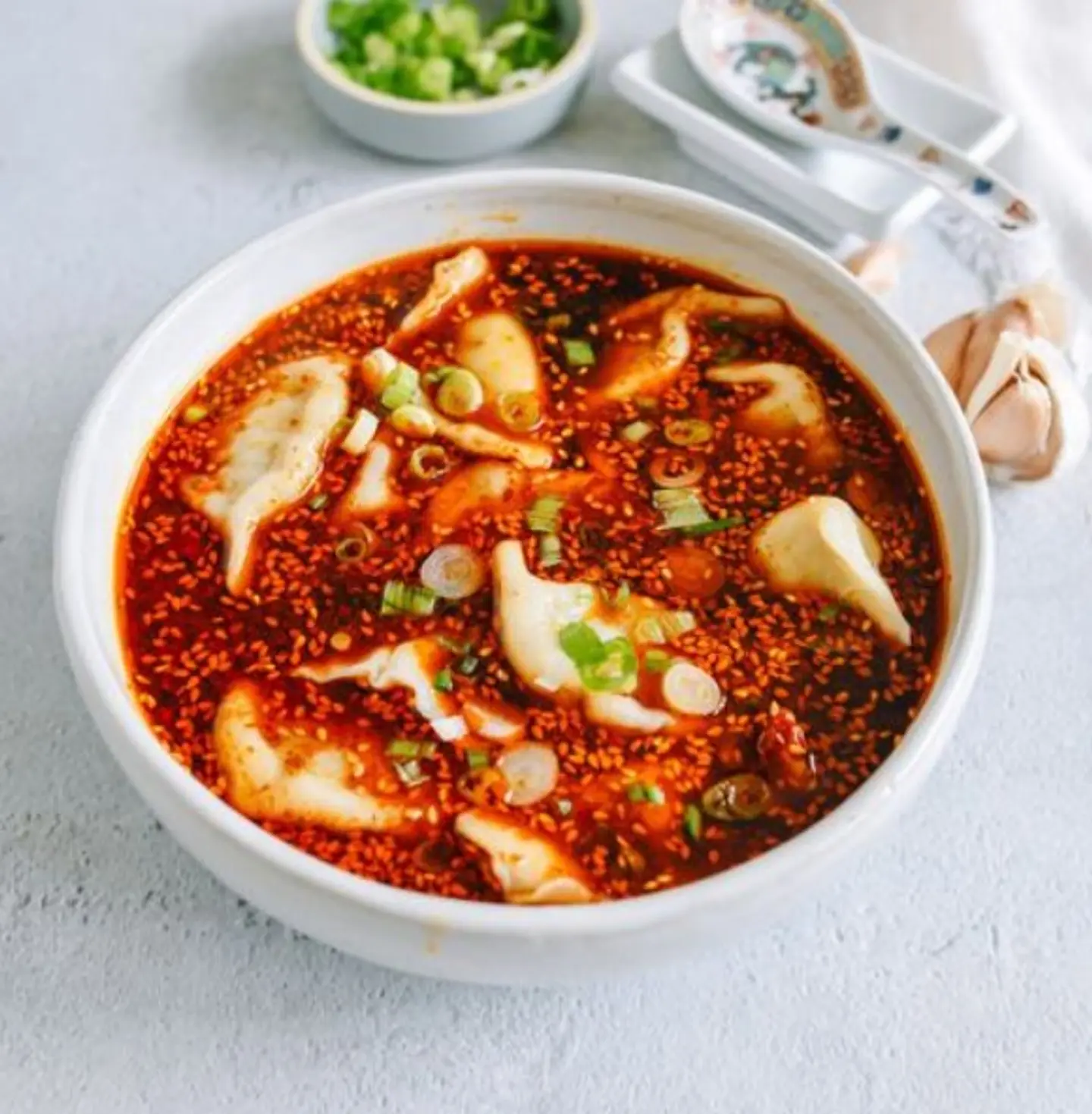 Hot Sour Dumpling Soup