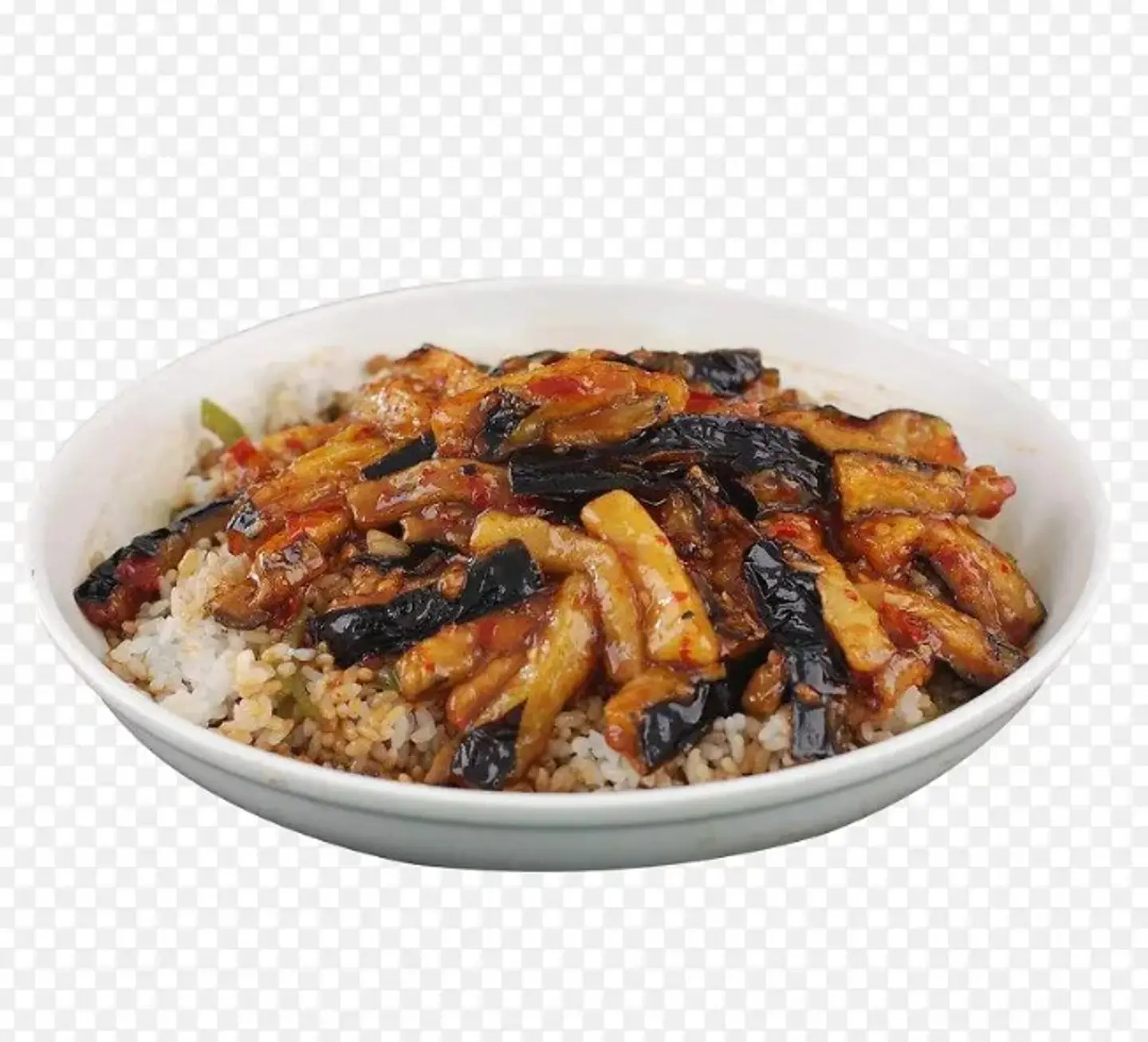 Fish Flavor Eggplant Rice