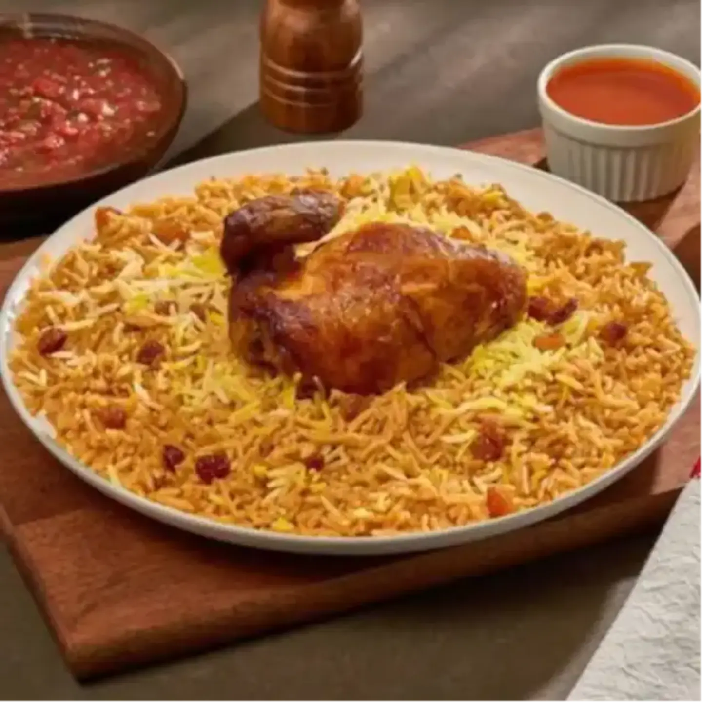Grilled Chicken With Rice - Quarter