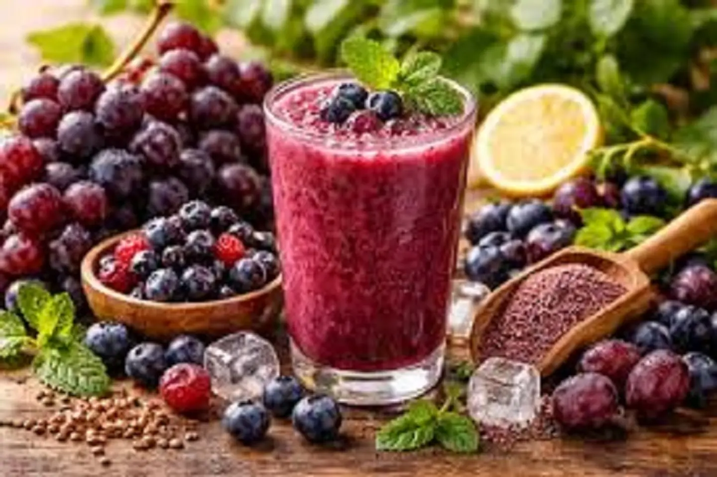 Grape And Berry Smoothie - Medium Cup
