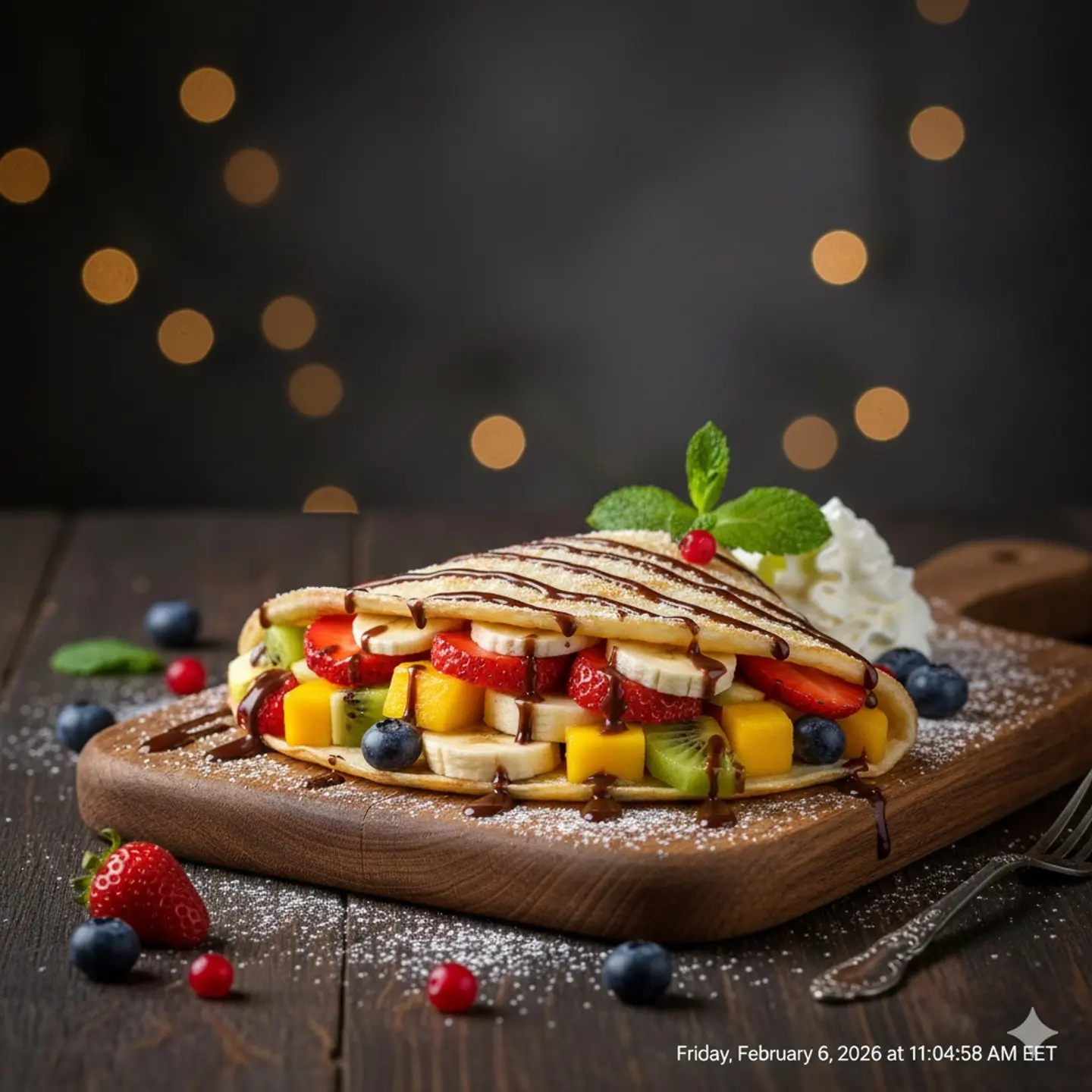 Crepe Mix With Fruits