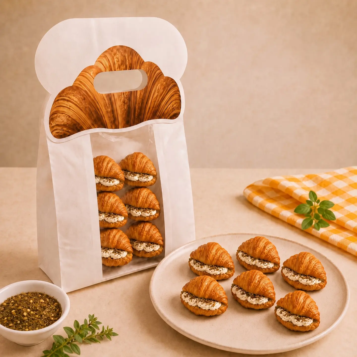Om Croissant Labneh And Thyme Dozen