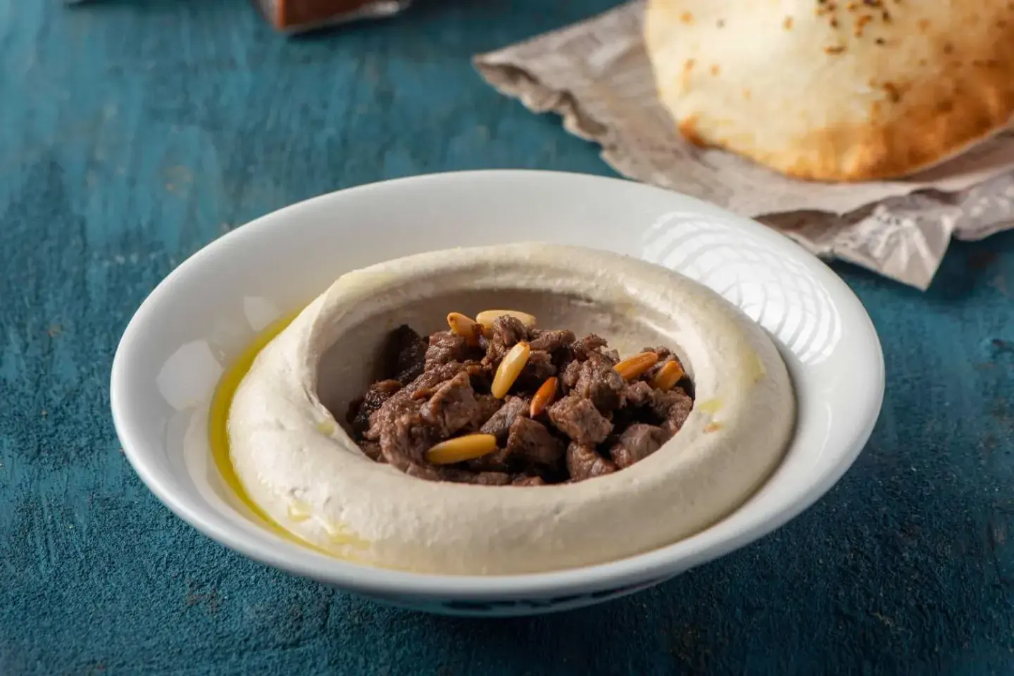 Hummus With Meat Plate