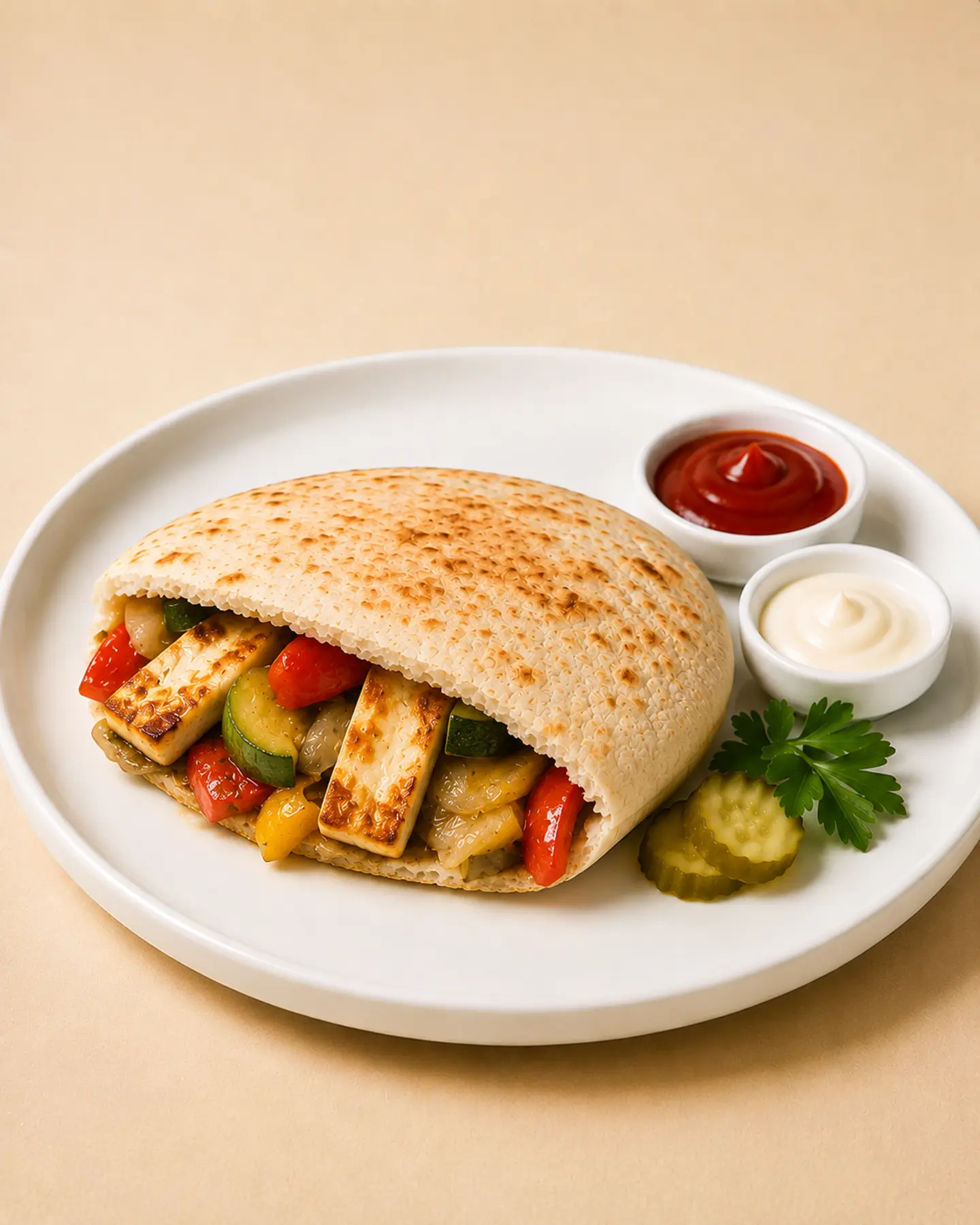 Halloumi & Vegetable Sandwich