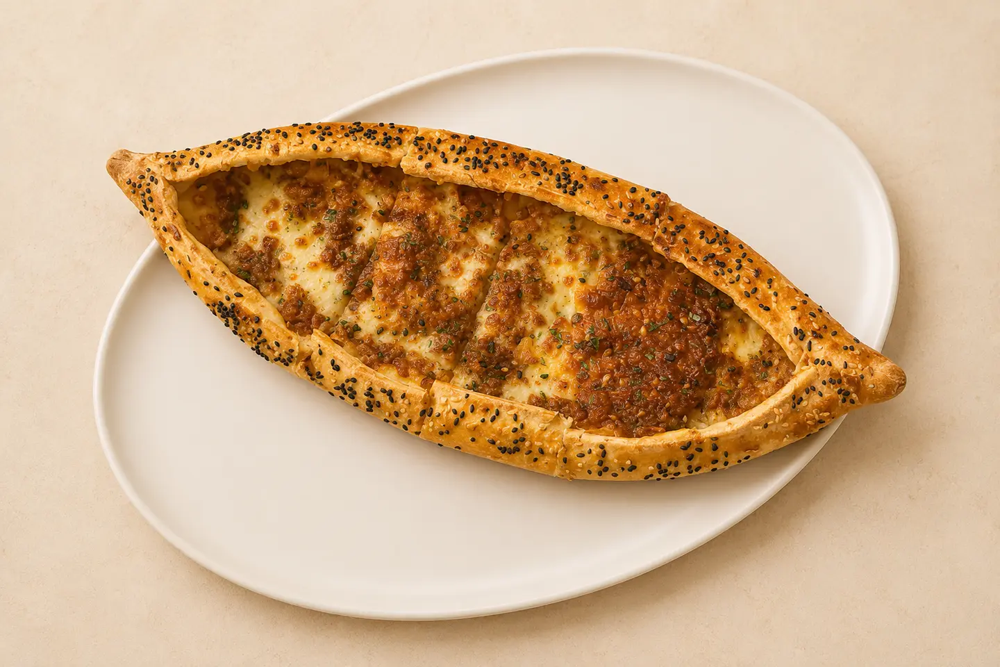 Muhammara With Cheese Manakeesh