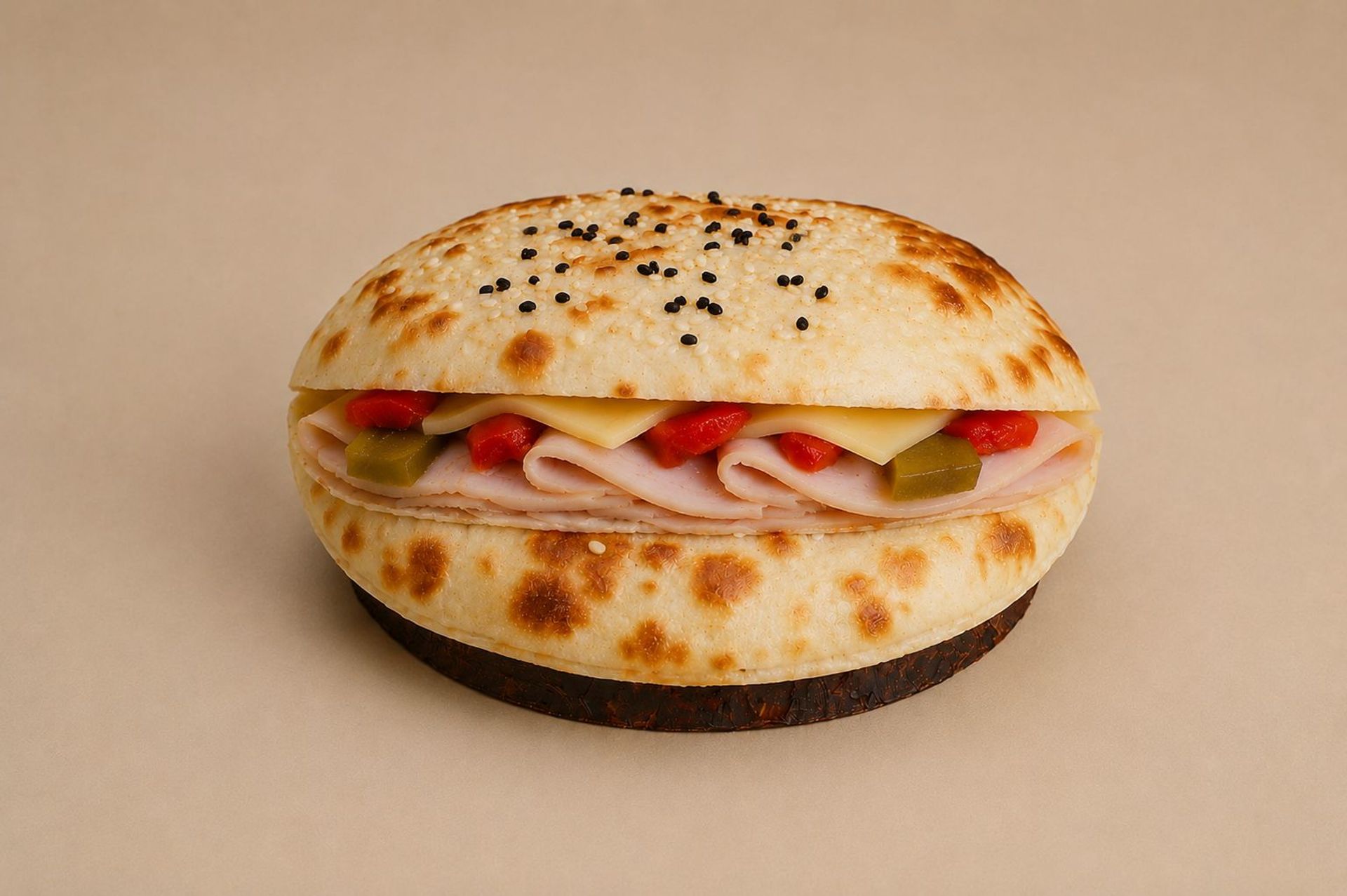 دويره رومي مدخن - ابيض
