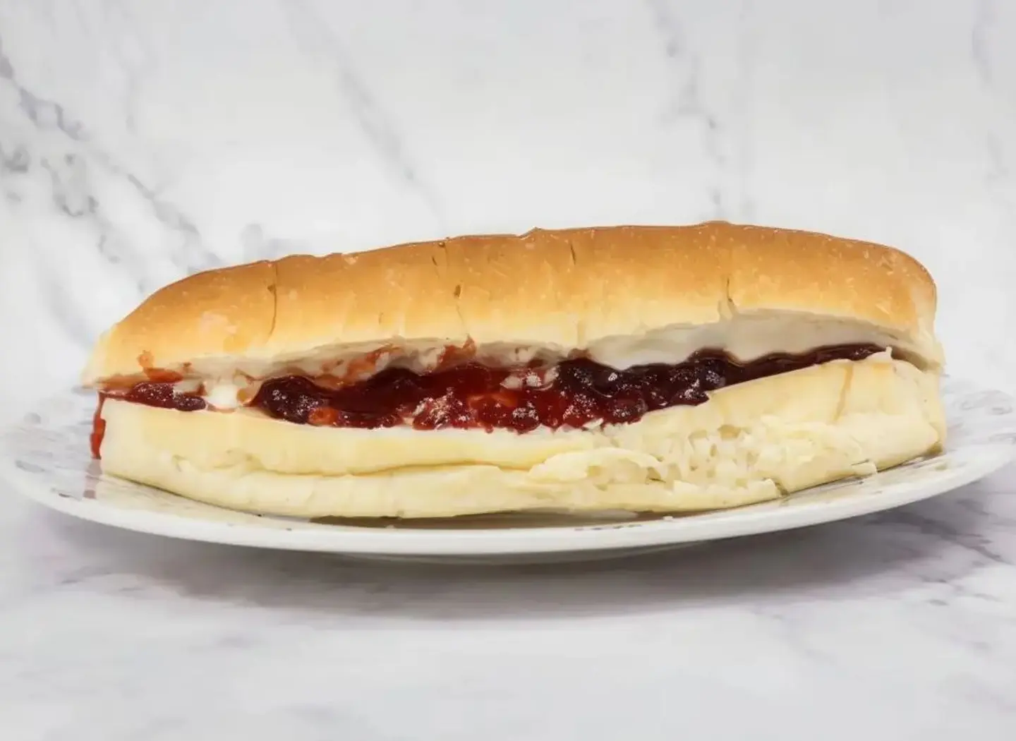 Two Cheeses And Jam Sandwich