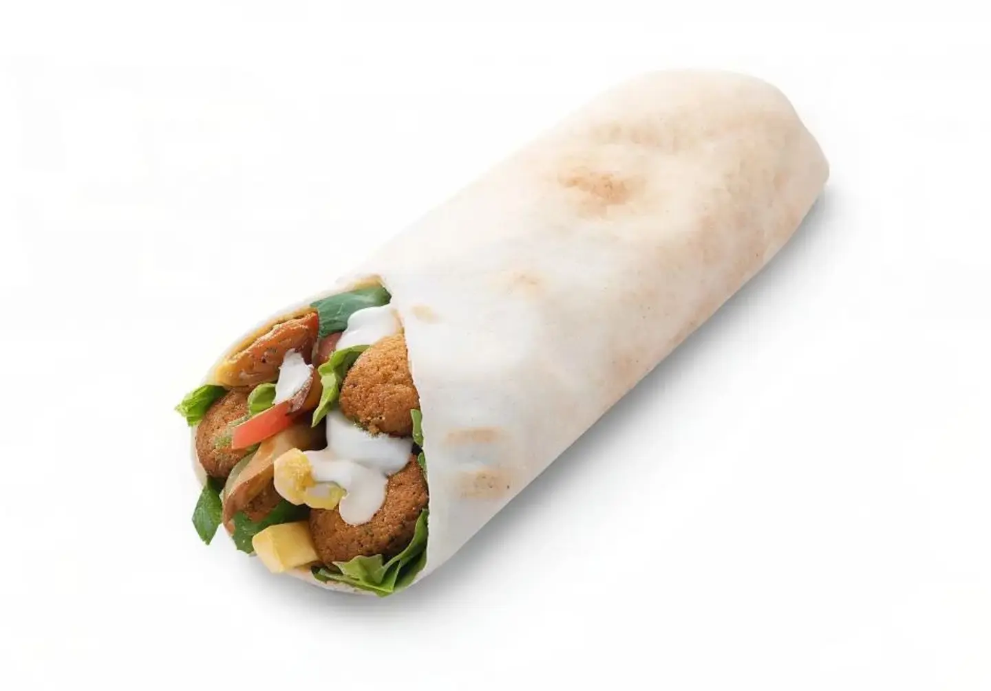 Falafel With Cheese And Egg Sandwich