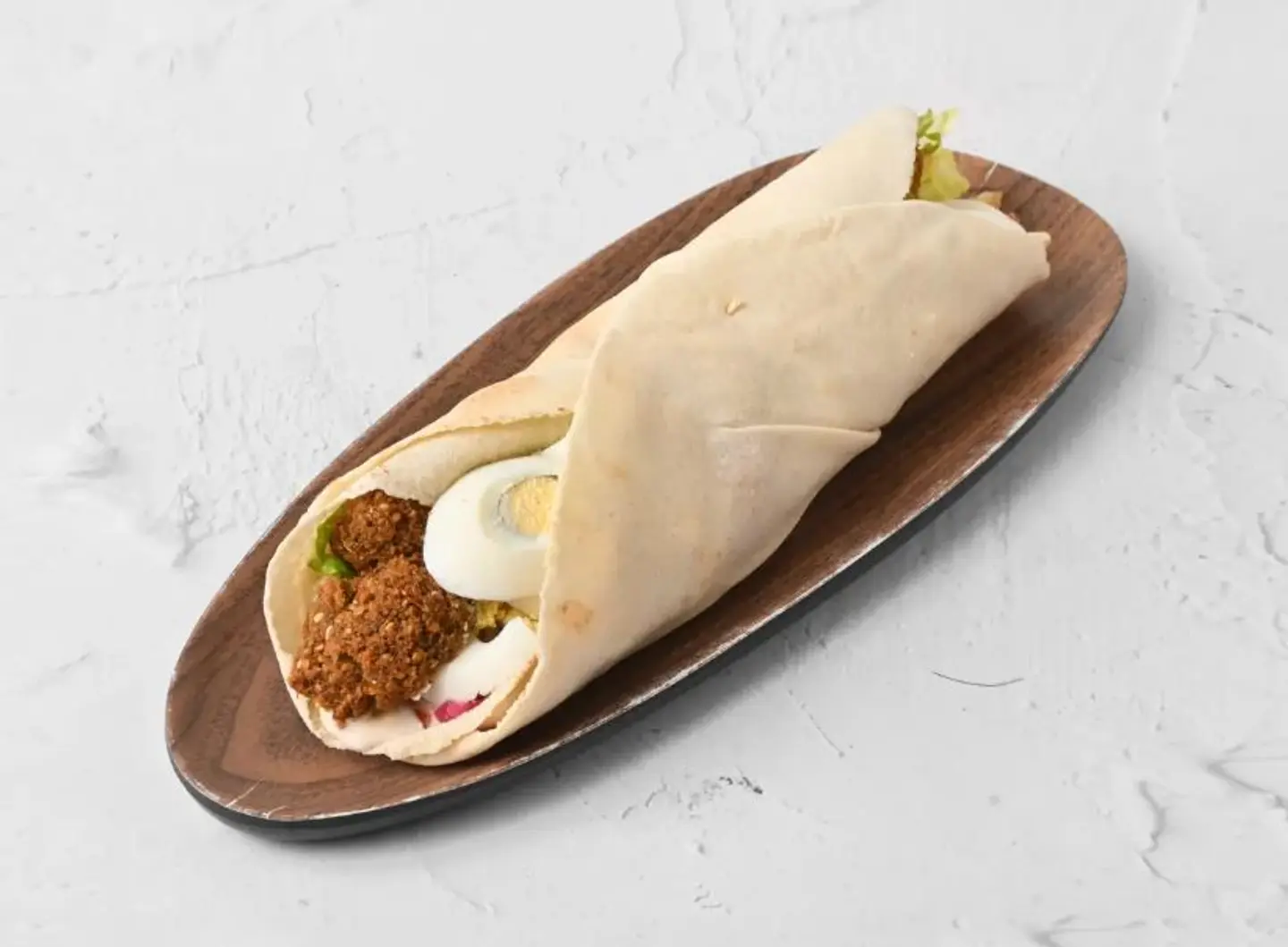 Falafel With Egg Sandwich