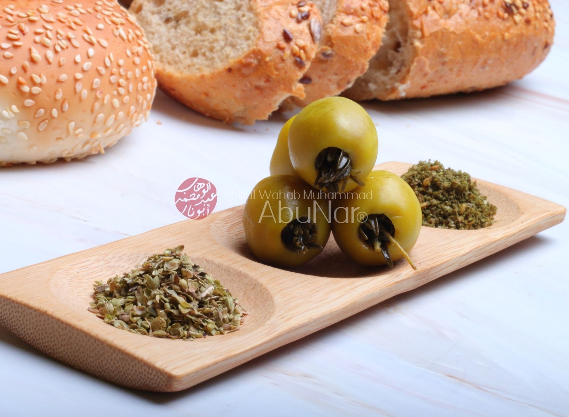 زيتون أخضر محشي زعتر - ربع كيلو