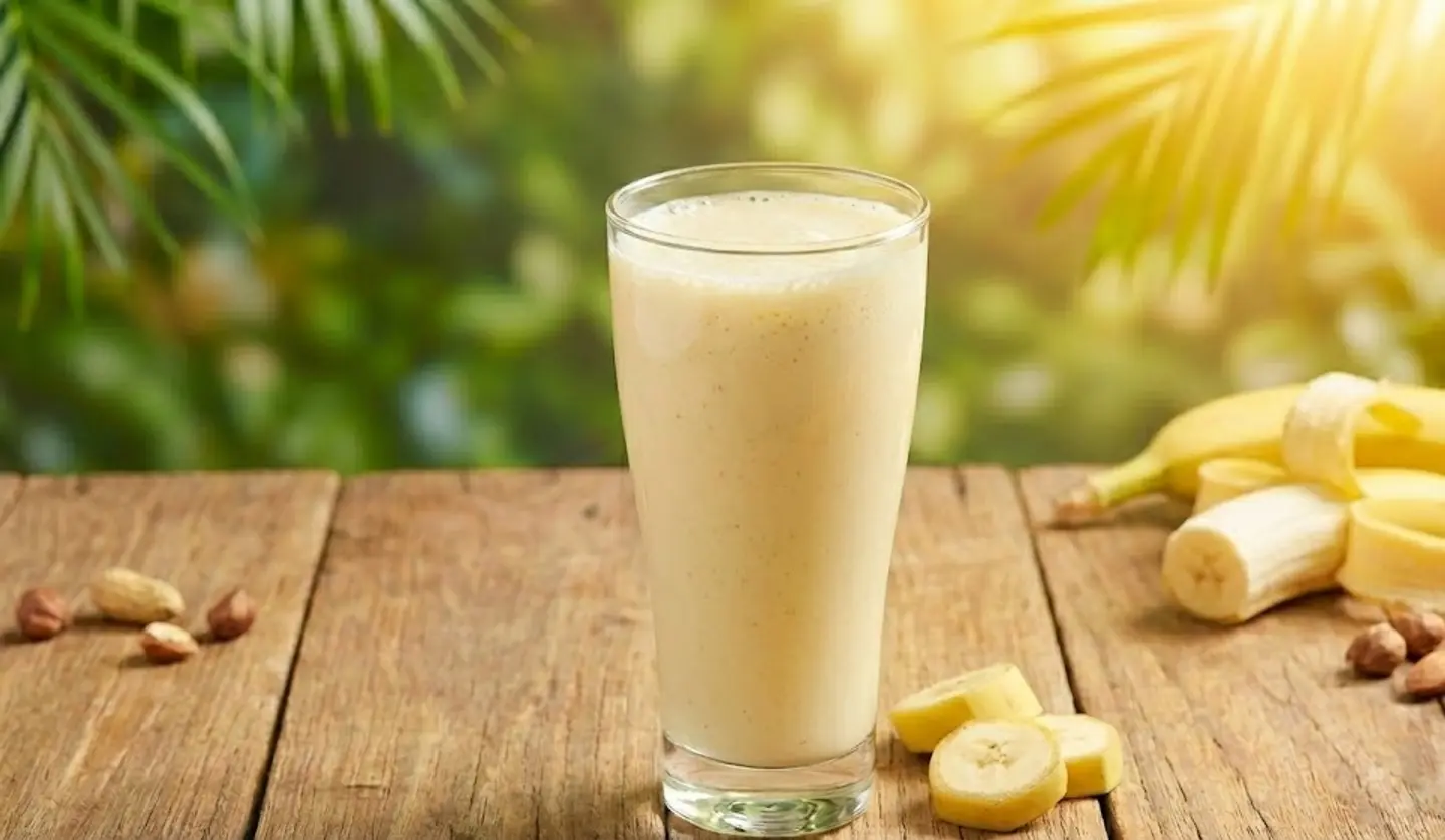 Banana With Milk Juice