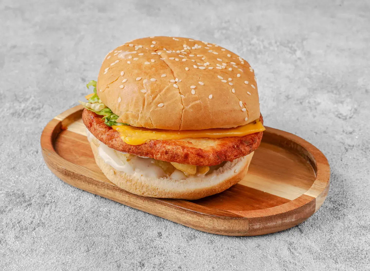 Chicken Burger With Cheese - Sandwich