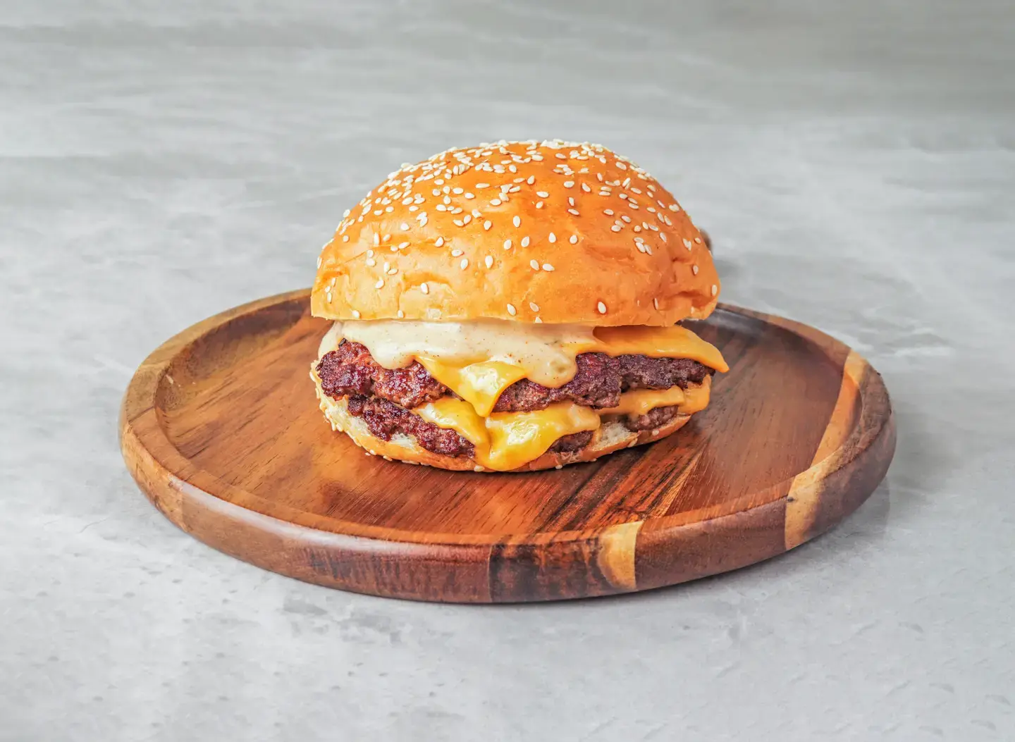Beef Burger With Cheese - Sandwich