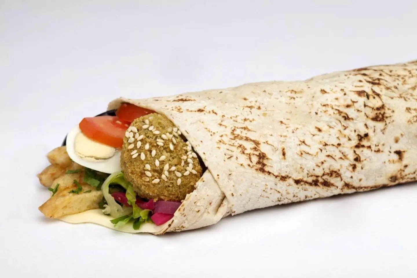 Falafel With Egg Sandwich