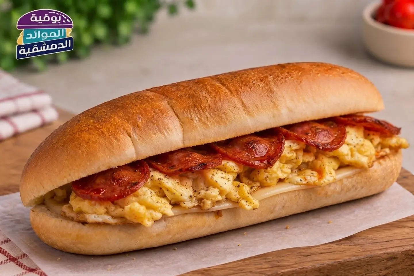 Fried Egg And Pepperoni Brioche Samoli
