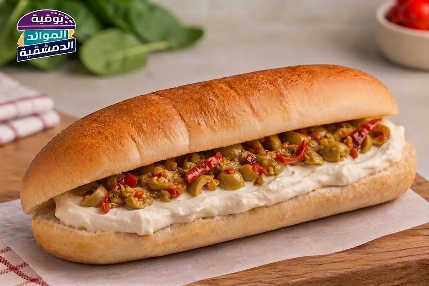 Labneh And Spicy Olive Brioche Samoli