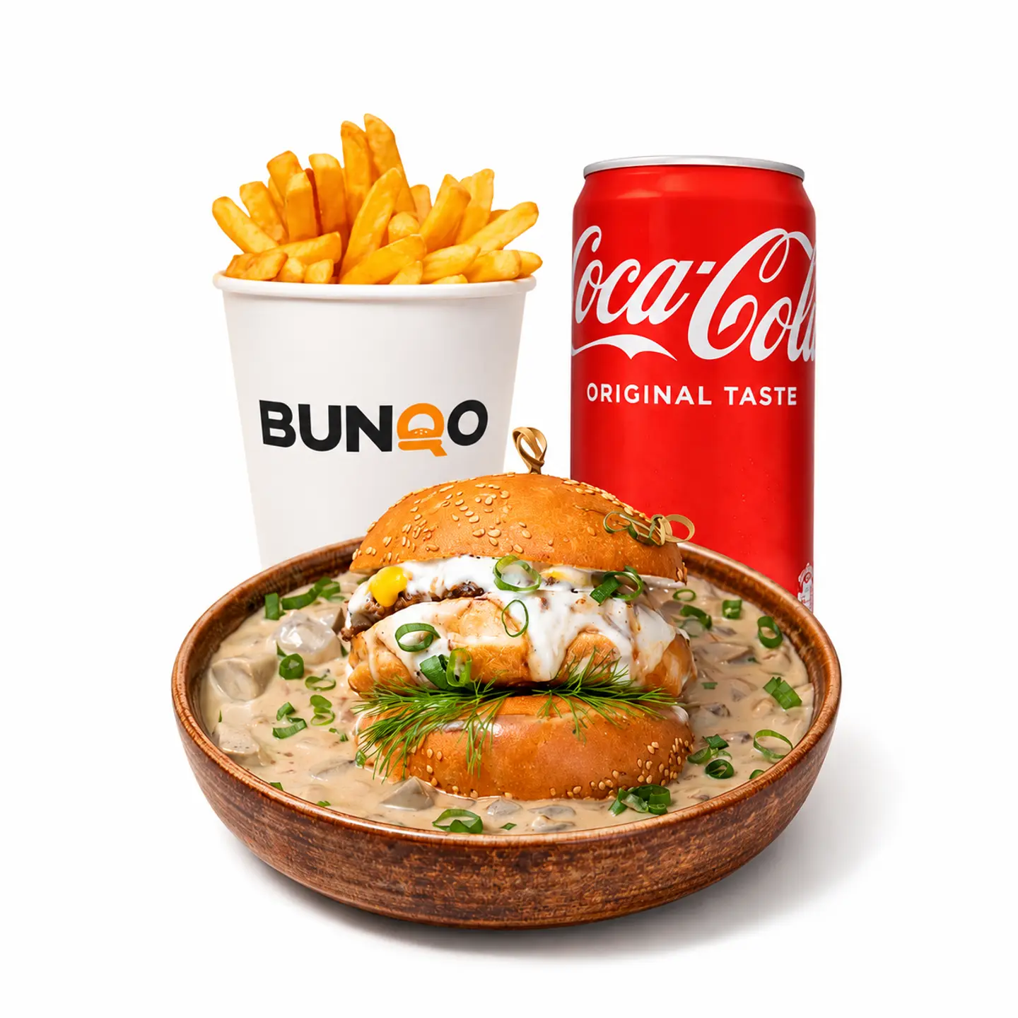 Mushroom Dip Smash Meal