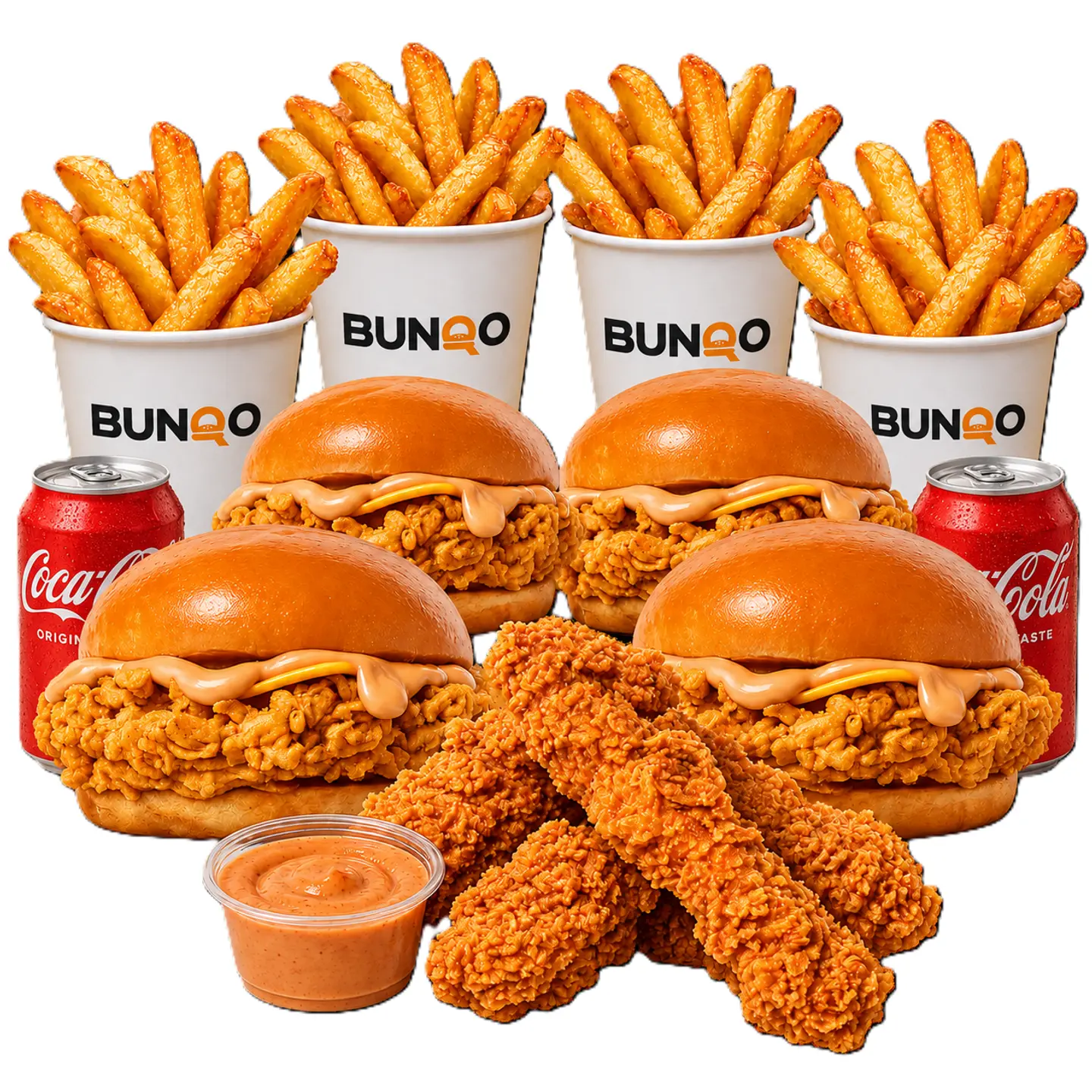 Bunco Crispy 4 Burger Meal