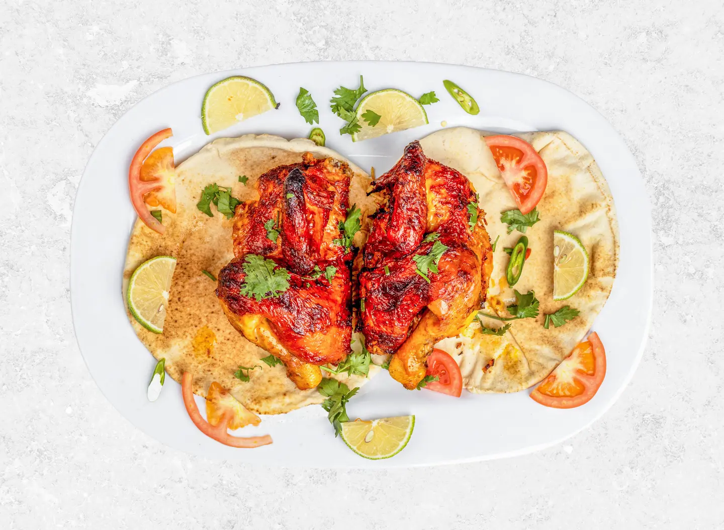 Grilled Chicken Without Rice - Half