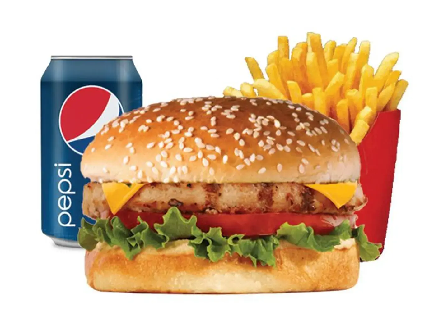 Fried Burger Meal