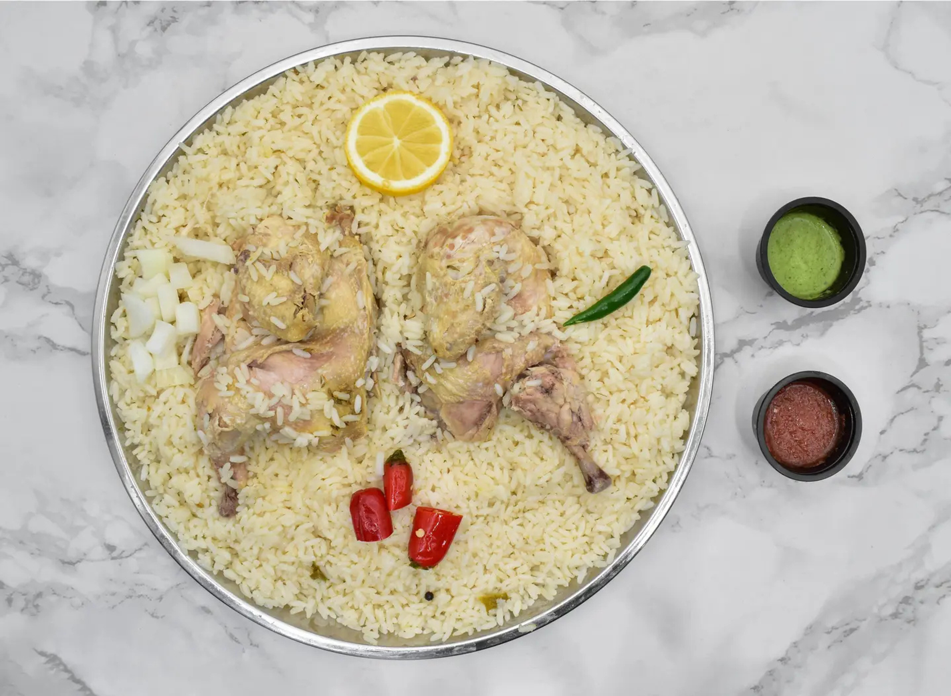 دجاج مضغوط ابيض - نص حبة
