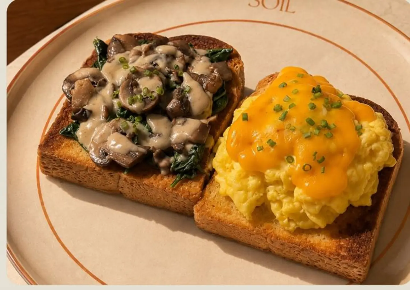 Egg & Mushroom Toast