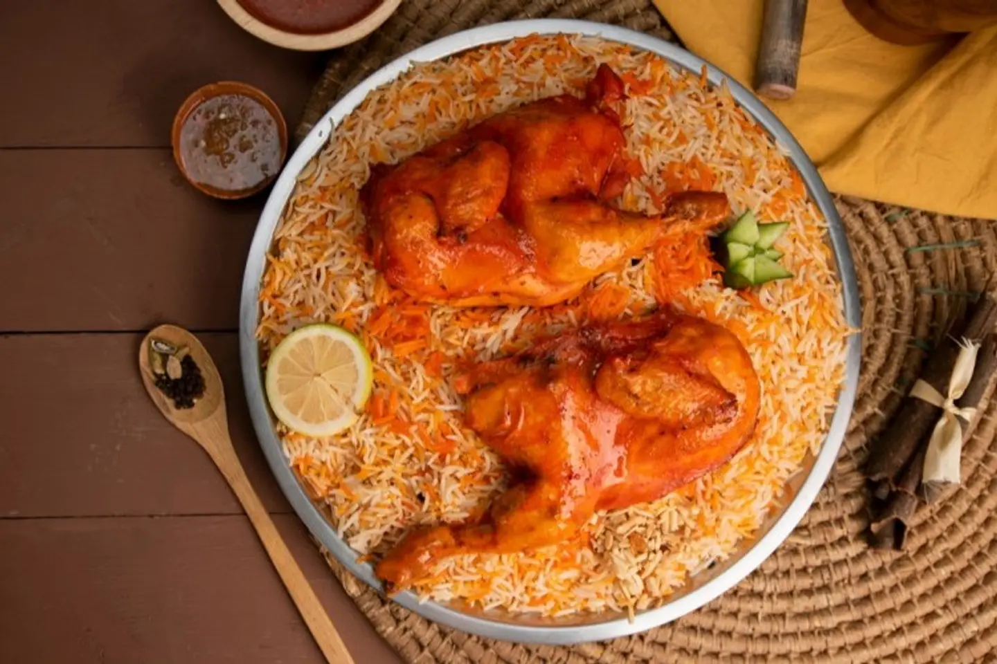 Half Madhbi Chicken With Hadhrami Rice