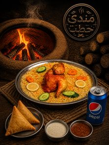 وجبة الكرم على الحطب