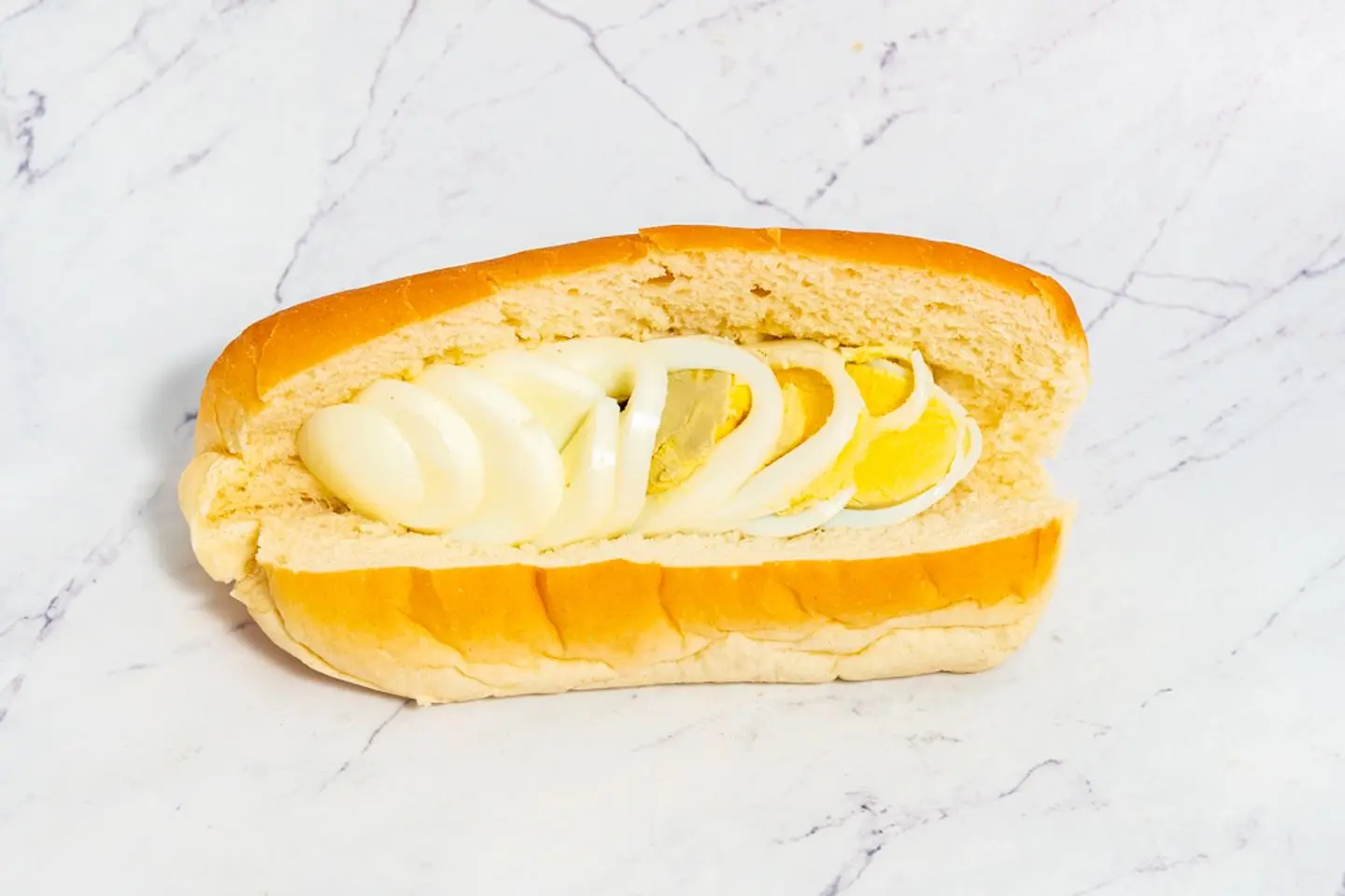Plain Boiled Egg Sandwich