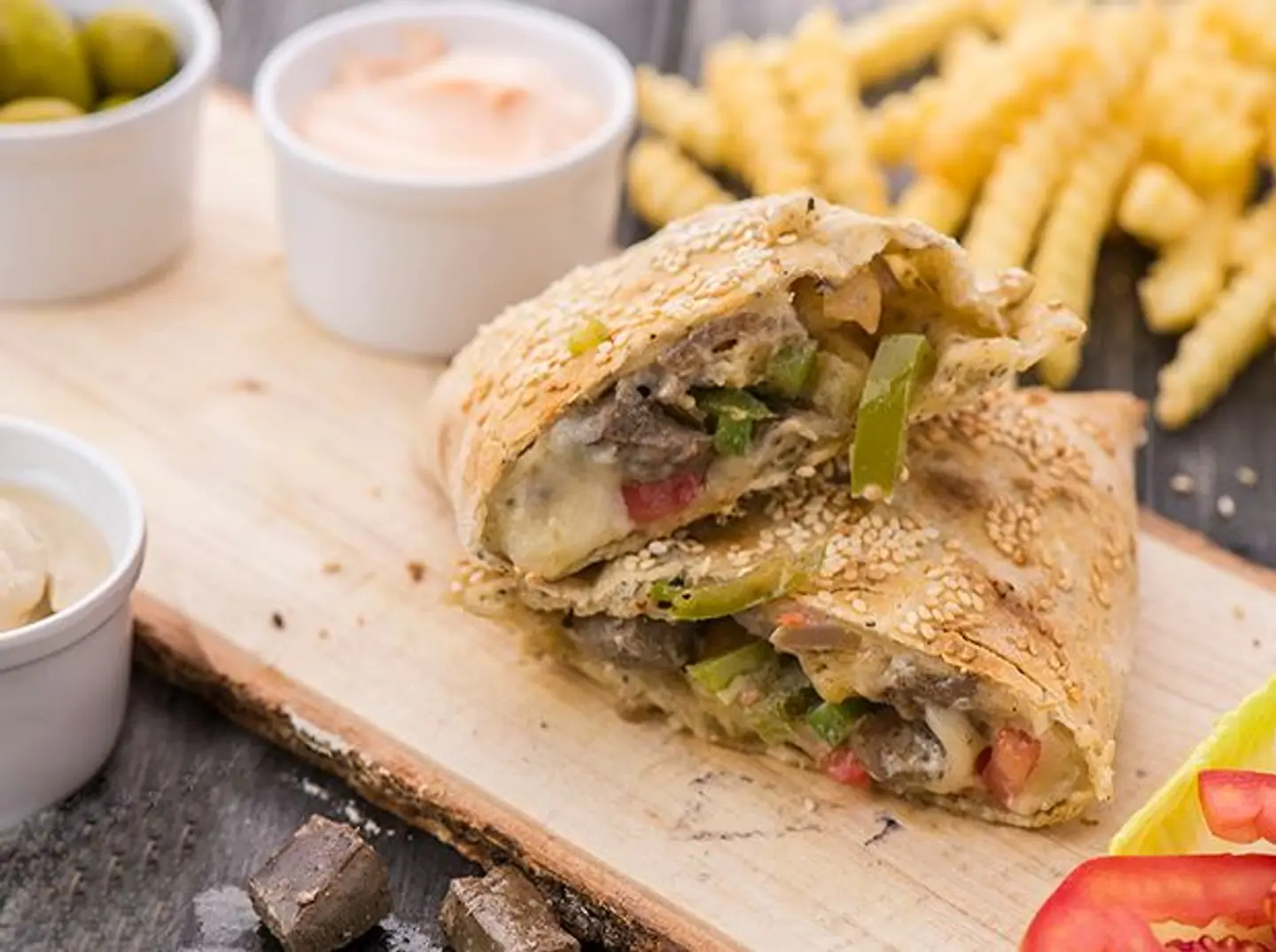 Liver And Cheese Sandwich