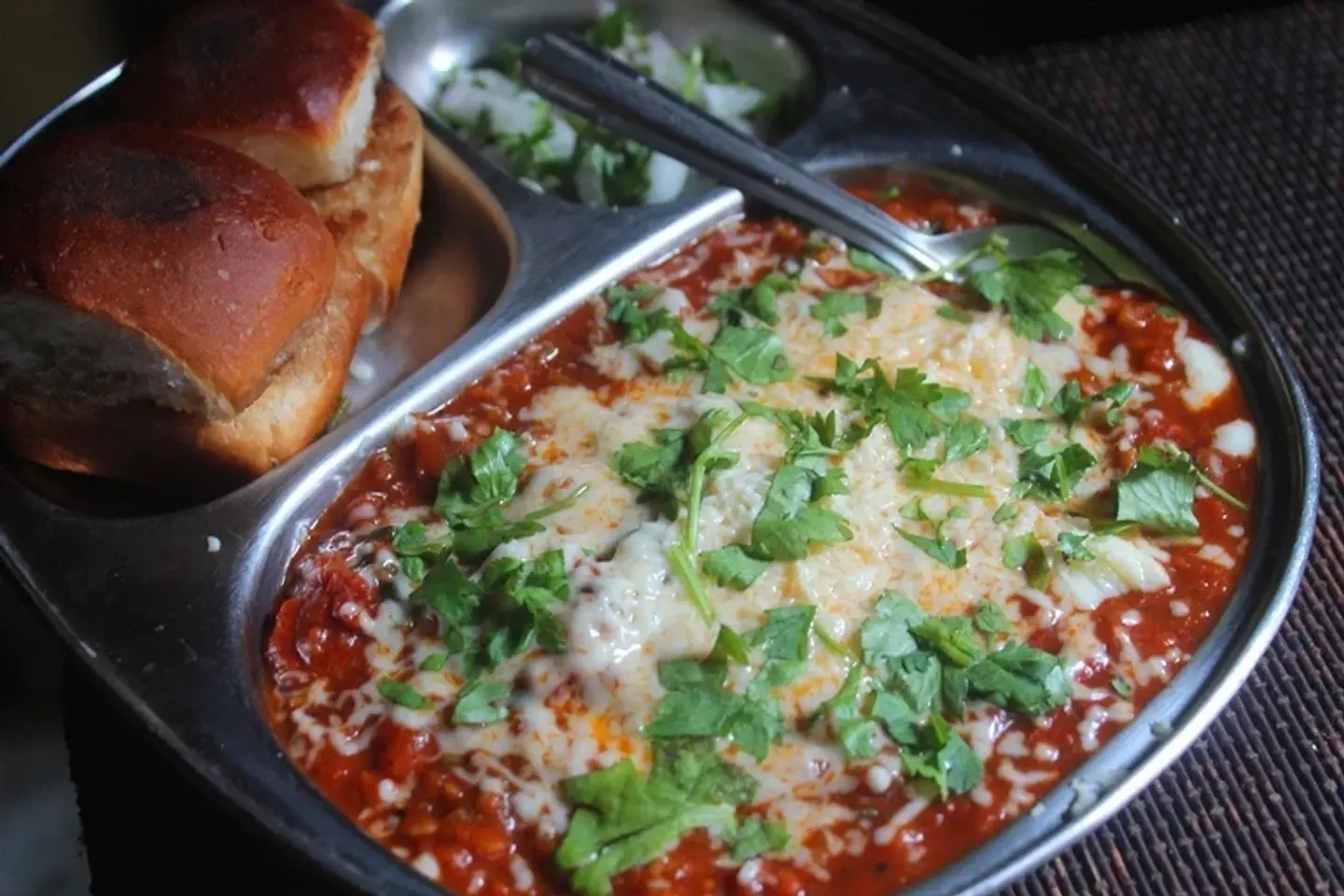 Cheese Pav Bhaji