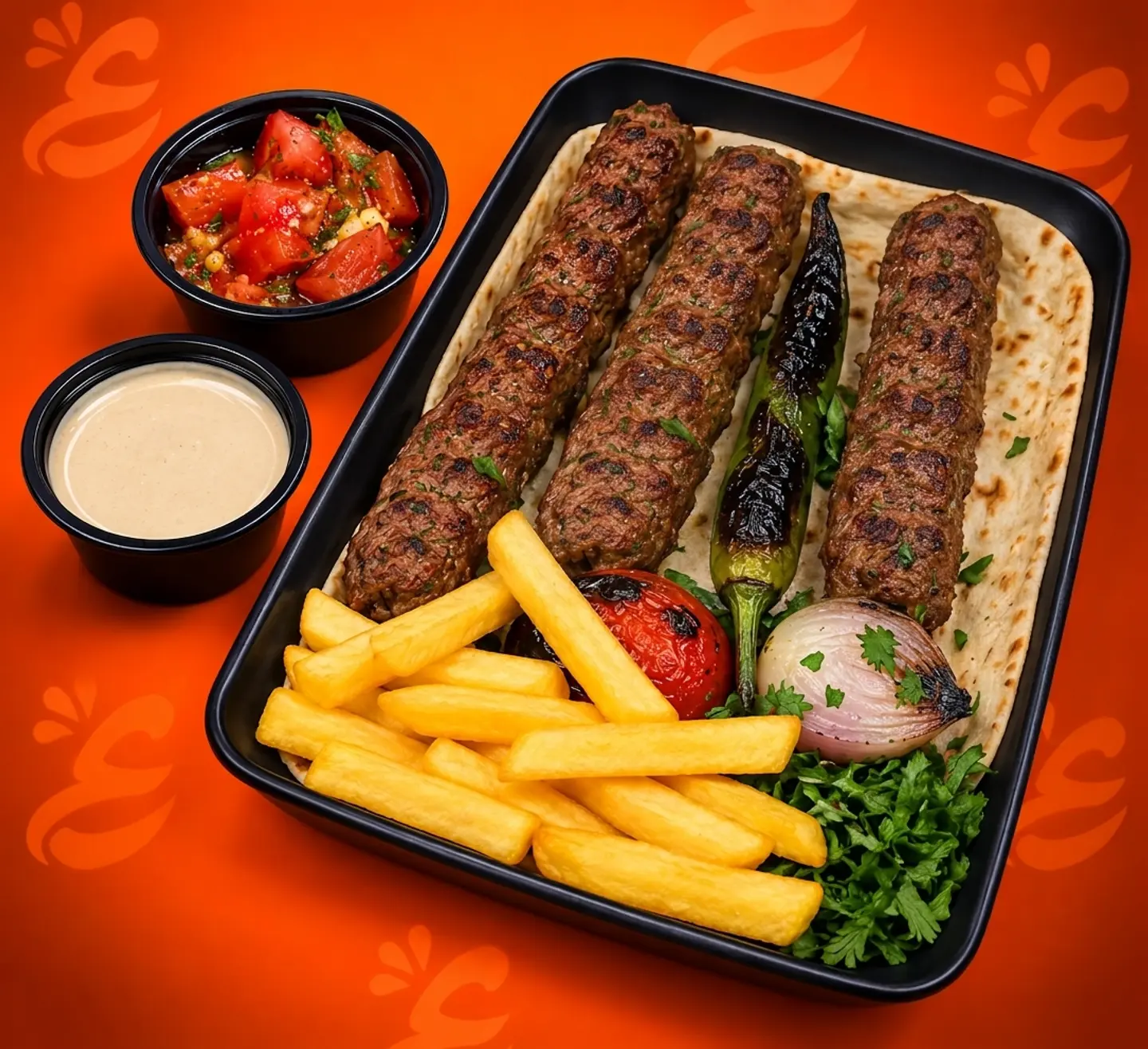 Egyptian Meat Kofta Grills Plate