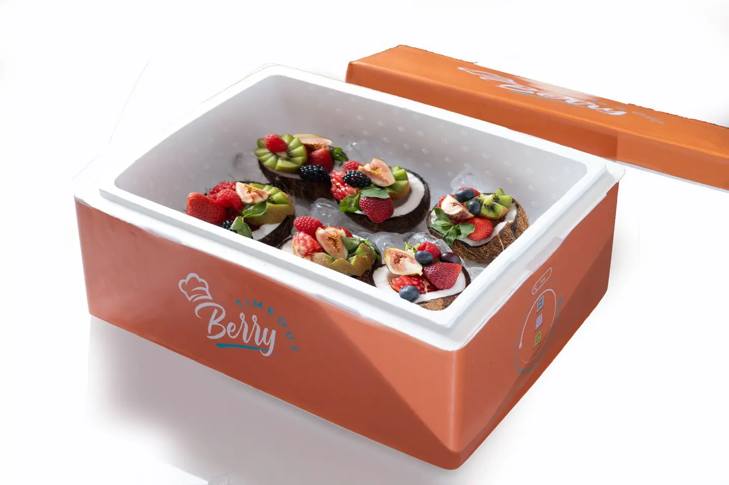 Coconut Box With Fruits 6 Pcs