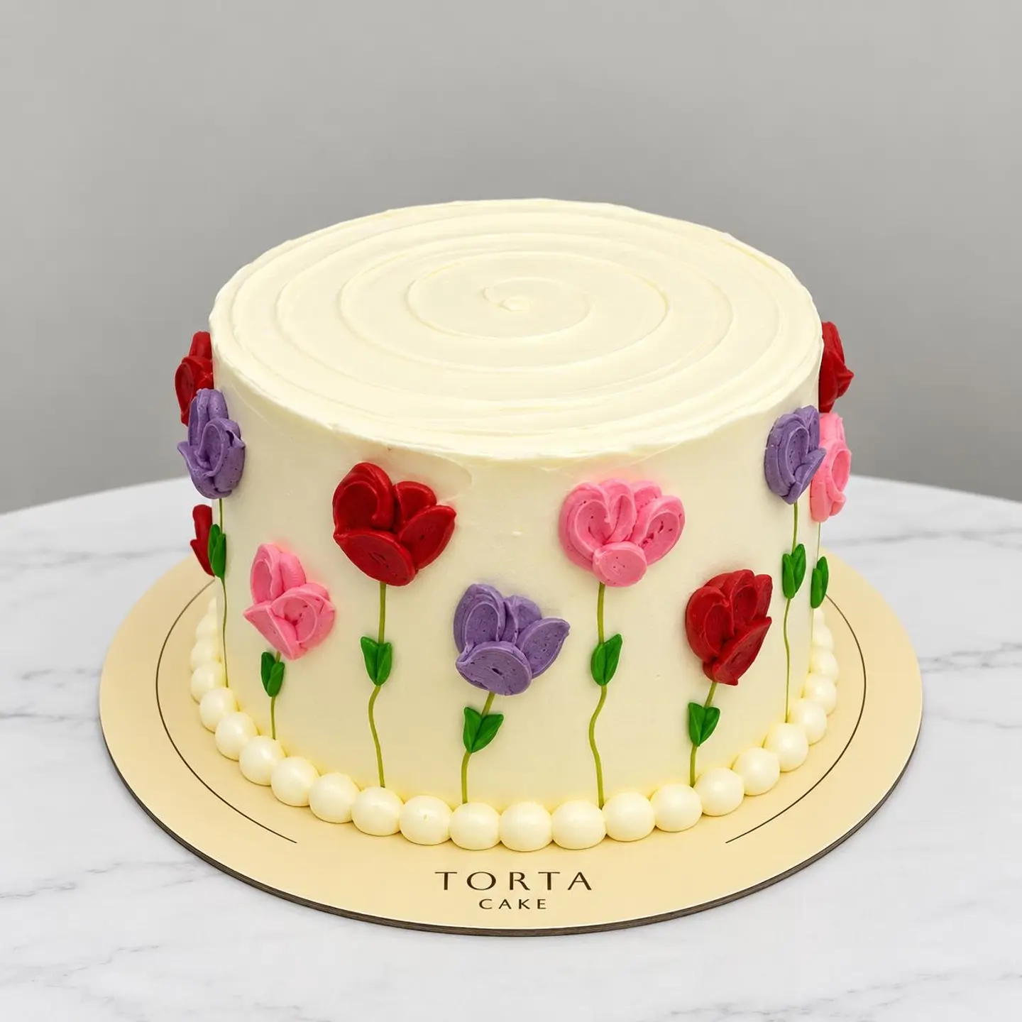 Colorful Roses Cake - Small