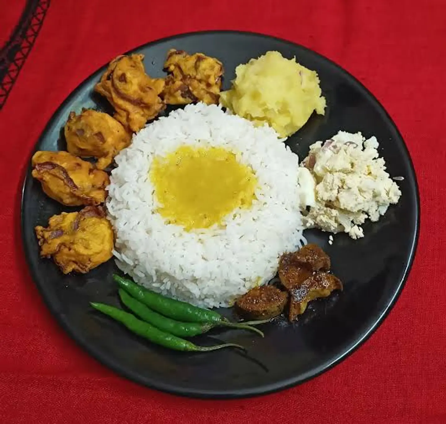 Plain Rice With Dal