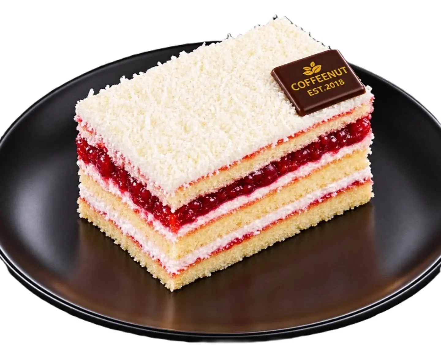 Coconut Cake With Strawberry